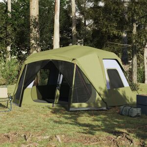 vidaXL Campingzelt 10 Personen Grün Wasserfest - Grün