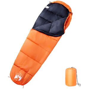 vidaXL Mumienschlafsack für Erwachsene Camping 3 Jahreszeiten - Orange