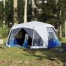 vidaXL Campingzelt mit LED 10 Personen Blau - Blau