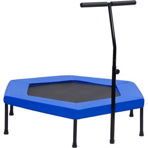 vidaXL Fitness Trampolin mit Griff Sicherheitspolster Sechseck 122 cm