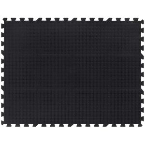 vidaXL Gummi-Bodenfliese Schwarz 12 mm 90x120 cm - Schwarz