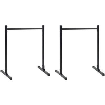 vidaXL Dip Station 2 stk. Schwarz 55 x 90 x 104.5 cm - Schwarz vidaXL Dip Station 2 stk. Schwarz 55 x 90 x 104.5 cm - Schwarz