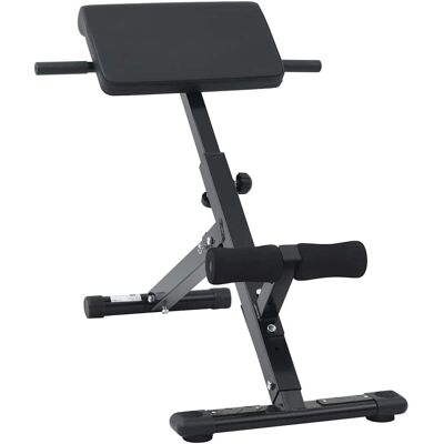 vidaXL Hyperextensionsbank Schwarz 100,5 x 70 x 78 cm - Schwarz vidaXL Hyperextensionsbank Schwarz 100,5 x 70 x 78 cm - Schwarz