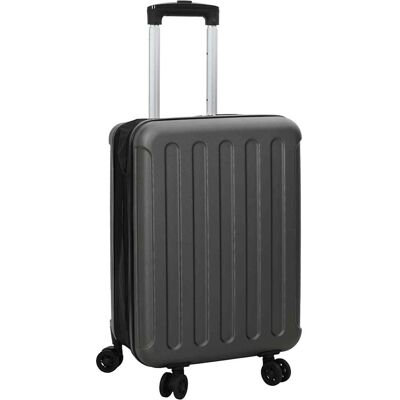 vidaXL Koffer mit Schloss Dunkelgrau 34 x 23 x 55,5 cm ABS Kunststoff - Grau vidaXL Koffer mit Schloss Dunkelgrau 34 x 23 x 55,5 cm ABS Kunststoff - Grau