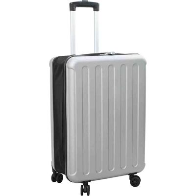 vidaXL Koffer mit Schloss Silber 43 x 27 x 66 cm ABS Kunststoff - Silber vidaXL Koffer mit Schloss Silber 43 x 27 x 66 cm ABS Kunststoff - Silber