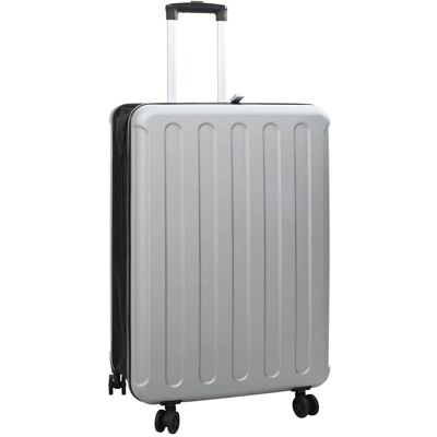vidaXL Koffer mit Schloss Silber 50 x 30 x 76 cm ABS Kunststoff - Silber vidaXL Koffer mit Schloss Silber 50 x 30 x 76 cm ABS Kunststoff - Silber