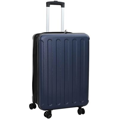 vidaXL Koffer mit Schloss Dunkelblau 43 x 27 x 66 cm ABS Kunststoff - Blau vidaXL Koffer mit Schloss Dunkelblau 43 x 27 x 66 cm ABS Kunststoff - Blau