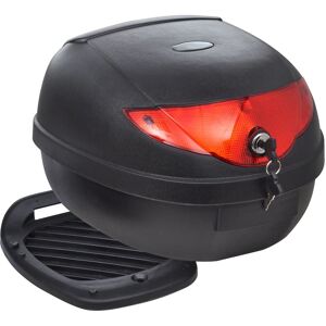 vidaXL Motorrad-Topcase 36 L für einen Helm - Schwarz