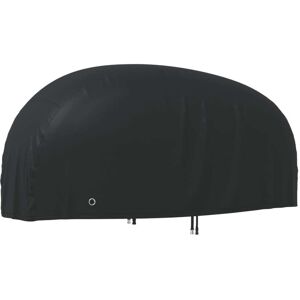 vidaXL Motorrad-Abdeckung Schwarz 220x95x110 cm 210D Oxford