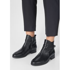 Madeleine Lederboots mit Dekoschliesse schwarz 38