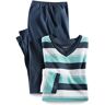 Walbusch V-Pyjama - Blau - male - Size: 58/60