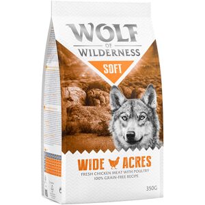 Probierpaket! Wolf of Wilderness Trockenfutter - Wide Acres - Huhn (Soft & Strong, 350 g)