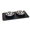 Karlie Diner Set Silikon Dex - 2 X 350 ml, Ø 14 cm Schwarz