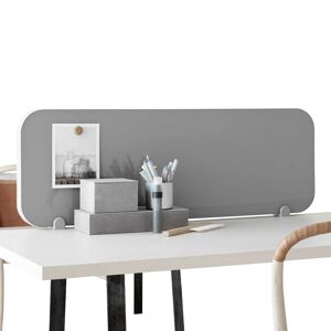 Lintex Mood Fabric Table Tischtrennwand, Grösse b. 100 x h. 35 cm, Glas / Stoff cozy 450 / synergy ldp32