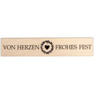 BUTTERER Stempel "Von Herzen frohes Fest" BUTTERER Stempel "Von Herzen frohes Fest"