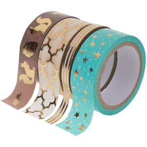 folia Washi Tape Set "Hot Foil", Türkis/Gold folia Washi Tape Set "Hot Foil", Türkis/Gold