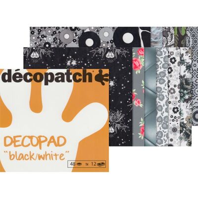 Décopatch Papierblock "Decopad Black and White" Décopatch Papierblock "Decopad Black and White"