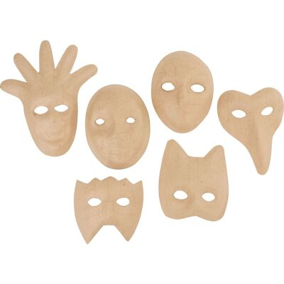 VBS Kinder-Masken, Pappmaché, 6er-Set VBS Kinder-Masken, Pappmaché, 6er-Set