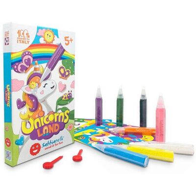 Sabbiarelli Sand-it for Fun Smart kit Unicorns Land Sabbiarelli Sand-it for Fun Smart kit Unicorns Land