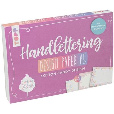 Topp Handlettering Design Paper Block Cotton Candy A5 Topp Handlettering Design Paper Block Cotton Candy A5