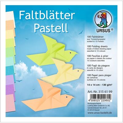 URSUS Faltblätter "Pastell" URSUS Faltblätter "Pastell"