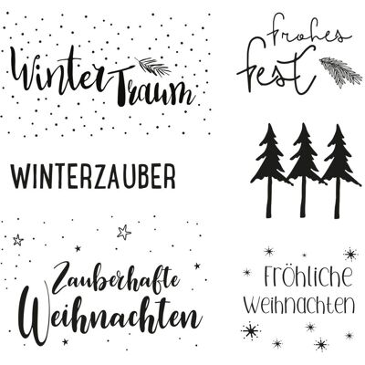 Rayher Clear Stamps "Weihnachtsgrüße" Rayher Clear Stamps "Weihnachtsgrüße"