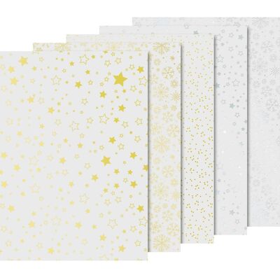 Heyda Transparentpapier-Set "Weihnachten" Gold/Silber Heyda Transparentpapier-Set "Weihnachten" Gold/Silber