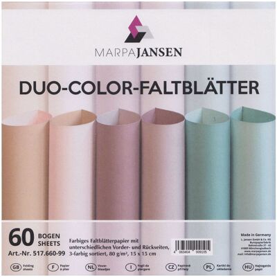 MarpaJansen Faltblätter "Duo-Color", Pudertöne MarpaJansen Faltblätter "Duo-Color", Pudertöne