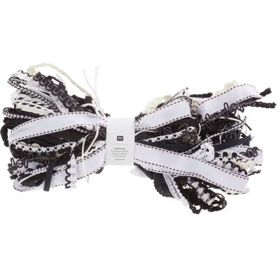 Rico Design Bänder-Set "Lucky dip", Schwarz-Weiß Rico Design Bänder-Set "Lucky dip", Schwarz-Weiß