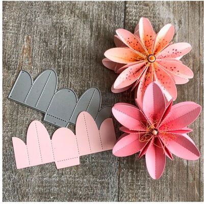 FarbTon Papier Stanzschablone-Faltblumen "M" FarbTon Papier Stanzschablone-Faltblumen "M"
