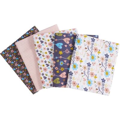 stafil Stoffpaket Patchy "Hearts and Flowers" stafil Stoffpaket Patchy "Hearts and Flowers"