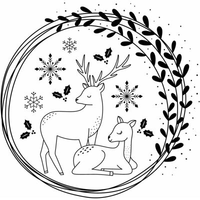 Artemio Silikonstempel "Snow Deers" Artemio Silikonstempel "Snow Deers"