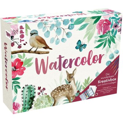 Topp Aquarell-Set - Künstler & Bastel Watercolor - Kreativbox mit Anleitung & Material Topp Aquarell-Set - Künstler & Bastel Watercolor - Kreativbox mit Anleitung & Material