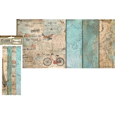 Stamperia Stoffpaket "Around the World" Stamperia Stoffpaket "Around the World"