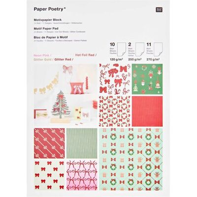 Rico Design Bastelpapier-Block "Put A Bow On It!" Rico Design Bastelpapier-Block "Put A Bow On It!"