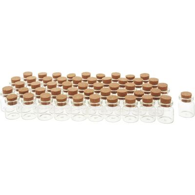 VBS XXL Mini Gläschen mit Korken, 50 Stück VBS XXL Mini Gläschen mit Korken, 50 Stück