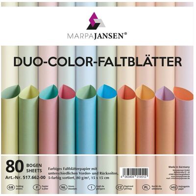 MarpaJansen Faltblätter "Duo-Color", Pastell MarpaJansen Faltblätter "Duo-Color", Pastell