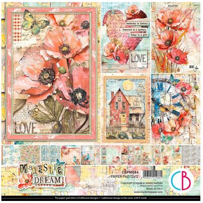 Ciao Bella Scrapbook-Papier "Majestic Dream" Ciao Bella Scrapbook-Papier "Majestic Dream"
