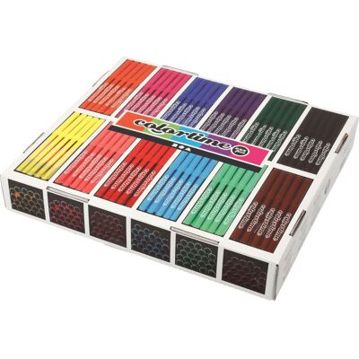 creativ company Colortime Marker, Sortiert, 12 Farben à 24 Stück creativ company Colortime Marker, Sortiert, 12 Farben à 24 Stück