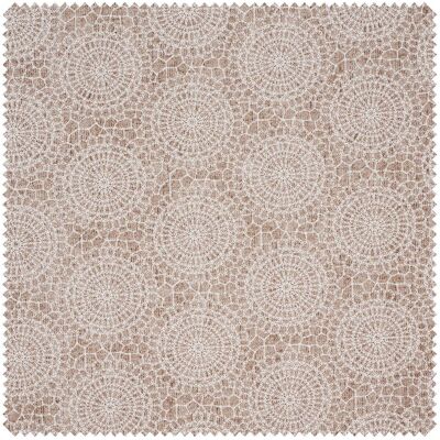 Motiv-Stoff Leinenoptik "Mandala Kreise Spitze" Motiv-Stoff Leinenoptik "Mandala Kreise Spitze"