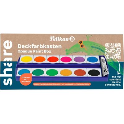 share Deckfarbkasten, 12 Farben share Deckfarbkasten, 12 Farben