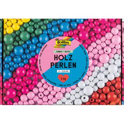 Holzperlen Jumbo Pack Basic - Holzperlen Holzperlen Jumbo Pack Basic - Holzperlen
