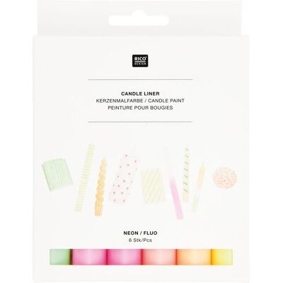 Rico Design Candle Liner Set "Neon" Rico Design Candle Liner Set "Neon"