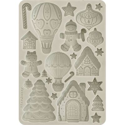 Stamperia Silikonform A5 "Candy Christmas - Gingerbreads" Stamperia Silikonform A5 "Candy Christmas - Gingerbreads"