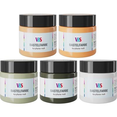 VBS Bastelfarben Set "Nature", 5 x 50 ml VBS Bastelfarben Set "Nature", 5 x 50 ml