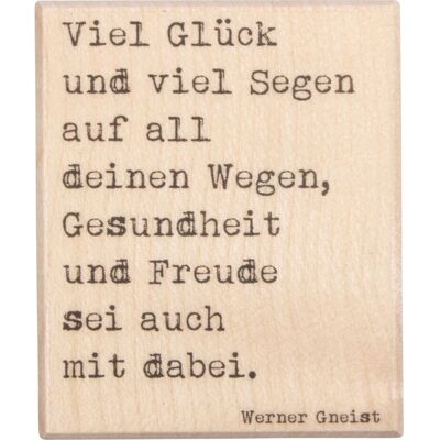 BUTTERER Stempel "Viel Glück und viel Segen" BUTTERER Stempel "Viel Glück und viel Segen"