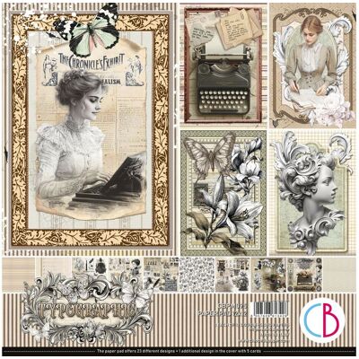 Ciao Bella Scrapbook-Papier "Typographic" Ciao Bella Scrapbook-Papier "Typographic"