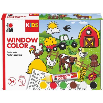 Marabu KiDS Window Color "Bauernhof", 6 x 25 ml Marabu KiDS Window Color "Bauernhof", 6 x 25 ml