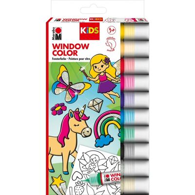 Marabu KiDS Window Color "Glitzerfee", 10 x 25 ml Marabu KiDS Window Color "Glitzerfee", 10 x 25 ml