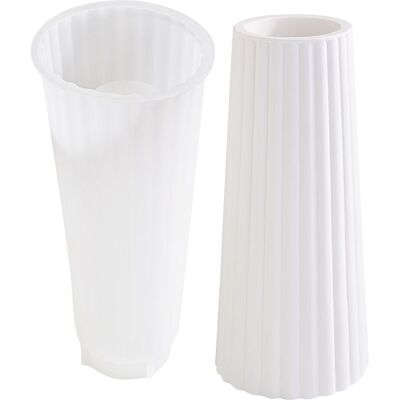 VBS Silikon-Gießform "Vase gestreift" VBS Silikon-Gießform "Vase gestreift"